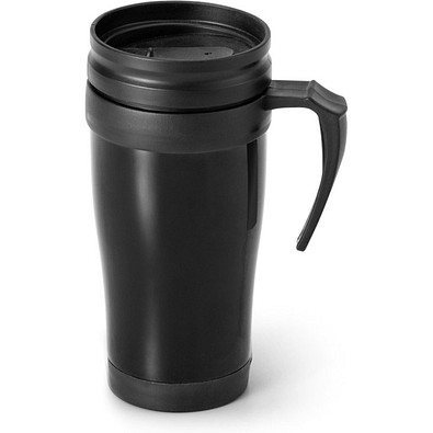 LIVE. 420-mL-PP-Reisebecher, Schwarz