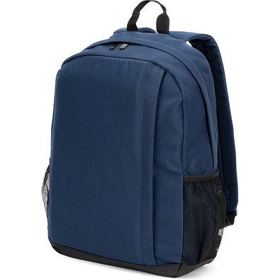 LIVERPOOL. Laptop-Rucksack aus recyceltem 600D Polyester, 15", Blau