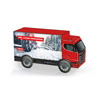 3D-Präsent LKW, Lindt LINDOR Milchkugeln, inkl. Druck