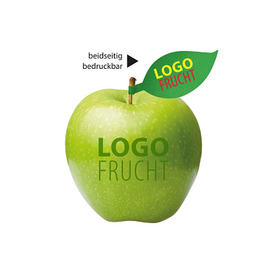 LogoFrucht Apfel grün - Kiwi + Apfelblatt
