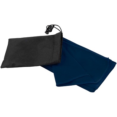 Lucas RPET Sporthandtuch 30 × 80 cm, navy