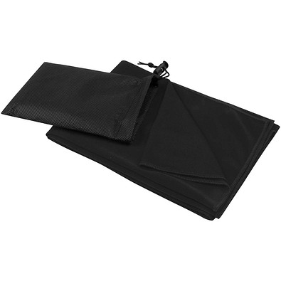 Lucas RPET Sporthandtuch 50 × 100 cm, schwarz