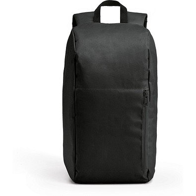 LUGANE. 600D Polyester-Rucksack, Schwarz