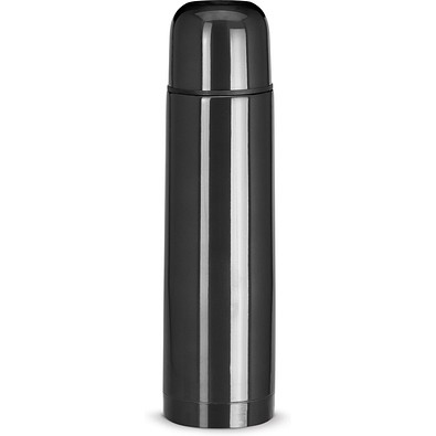 LUKA. Thermosflasche aus Edelstahl mit 500 ml Fassungsvermögen, Schwarz