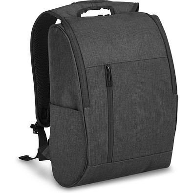 LUNAR. Laptop-Rucksack 15.6" aus 600D Polyester, Dunkelgrau