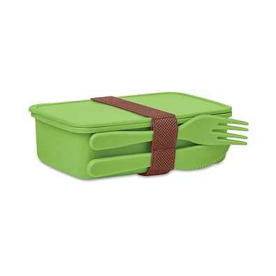 Lunchbox mit Besteck SUNDAY, Limette