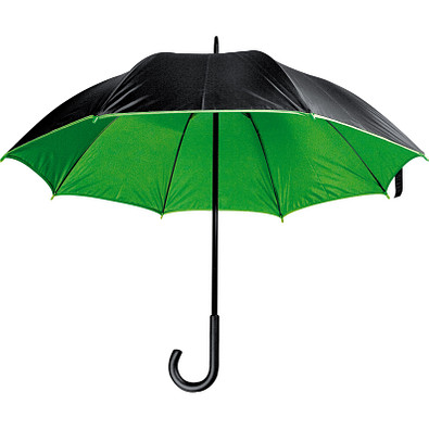 Luxuriöser Regenschirm mit doppelter Bespannung aus Polyester, grün