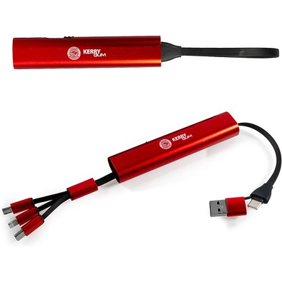 MagCable 5in1 alu, Rot