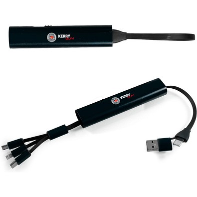 MagCable 5in1 alu, Schwarz