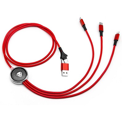 MagCable 5in1 LED long easy , Rot