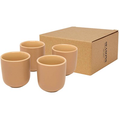 Male Espressotassen 4-teilig 90 ml, Oatmeal