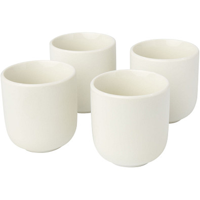 Male Espressotassen 4-teilig 90 ml, weiß