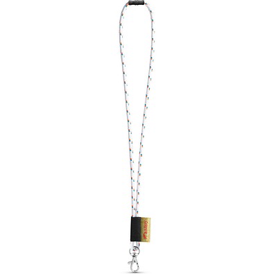MANSFIELD. SET Lanyard NAUTIC Long (Ø 7 mm) mit 9 mm Schnappkarabiner und Ø 7 mm Sicherheitsverschluss, 301 - Weiß