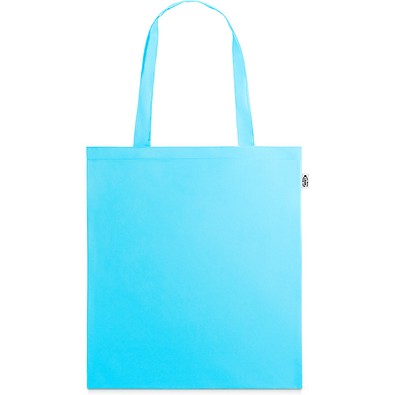 MAPUTO. Tragetasche aus 190T Polyester aus recyceltem (100% rPET), Hellblau