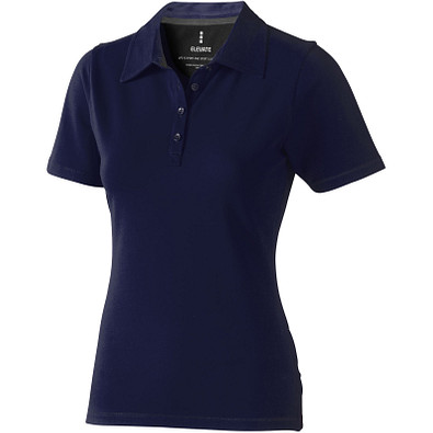 ELEVATE Damen Stretch Poloshirt Markham, dunkelblau, S