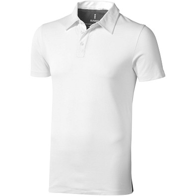 ELEVATE Herren Stretch Poloshirt Markham, weiß, L