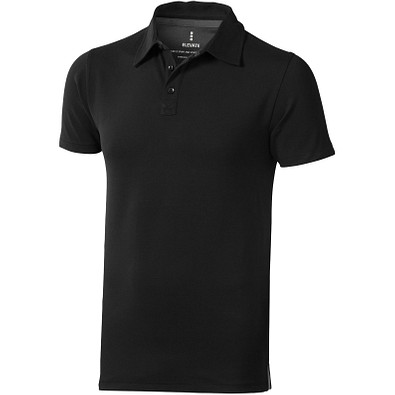 ELEVATE Herren Stretch Poloshirt Markham, schwarz, XXXL