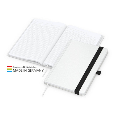 Geiger-Notes Match-Book Creme Bestseller Notizbuch A4 Natura, inkl. Druck, schwarz