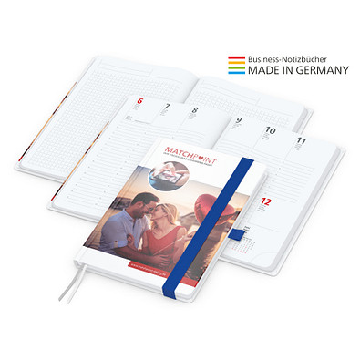 Geiger-Notes Match-Hybrid A5 Bestseller, gloss, inkl. Digitaldruck, Band mittelblau