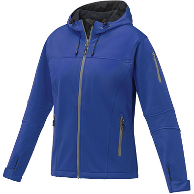Match Softshelljacke für Damen, blau, XXL