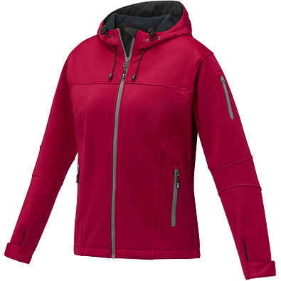 Match Softshelljacke für Damen, rot, S