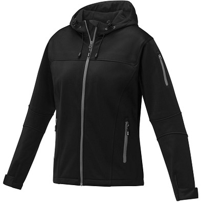 Match Softshelljacke für Damen, schwarz, S