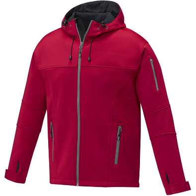 Match Softshelljacke für Herren, rot, L