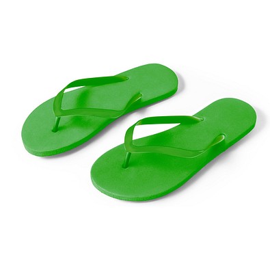 MAUPITI S / M. Bequeme Flip-Flops mit PE-Sohle und PVC-Riemen, Grün