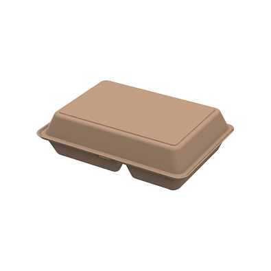 Menübox ToGo XL, 3-geteilt, beständiges braun