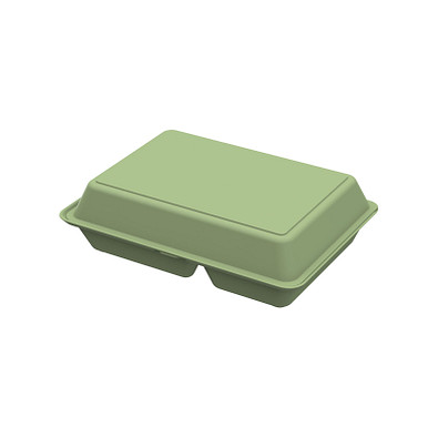Menübox ToGo XL, 3-geteilt, geselliges grün
