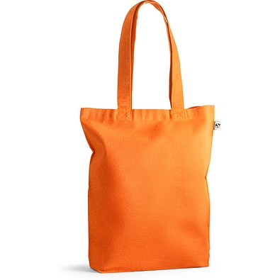 MERIDA. Tragetasche (220 g/ m²) aus Baumwolle (50%), recycelter Baumwolle (30%) und polyester (20% rPET), Orange
