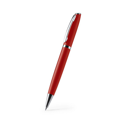 Recycled Metall-Kugelschreiber Alu-Spin, rot-metallic