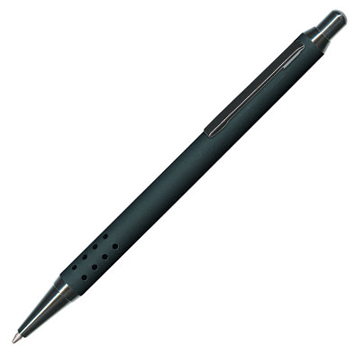 PENKO® Metall-Kugelschreiber Lipari Soft Gun, blaue Mine, schwarz