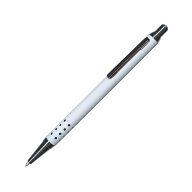 PENKO® Metall-Kugelschreiber Lipari Soft Gun, blaue Mine, weiß