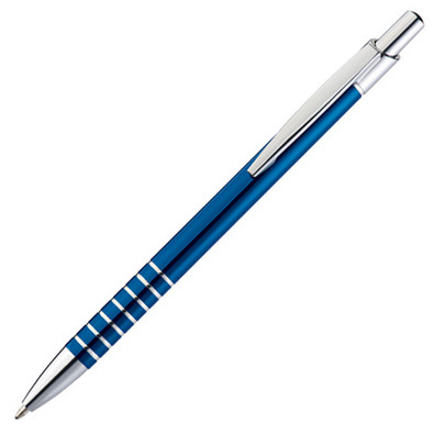 Metall-Kugelschreiber Warschau, blaue Mine, blau