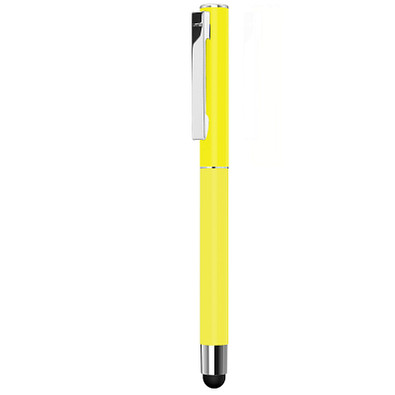 uma® Metall-Rollerball Straight, schwarze Mine, gelb