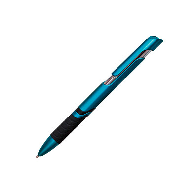 PENKO® Metallic-Kugelschreiber Johannesburg, blaue Mine, hellblau