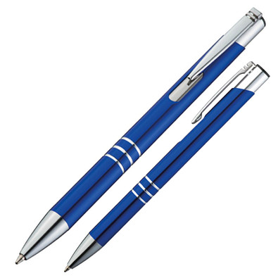 LANCE® Metall-Kugelschreiber Minsk metallic, blau