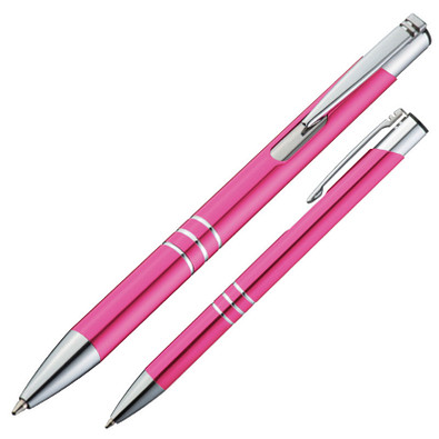 LANCE® Metall-Kugelschreiber Minsk metallic, pink