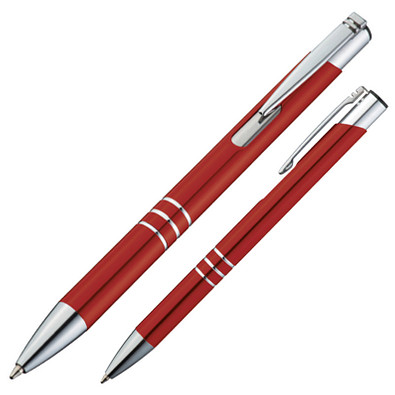 LANCE® Metall-Kugelschreiber Minsk metallic, rot