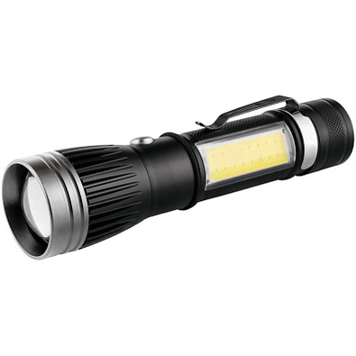 METMAXX® Taschenlampe Black Series BlackChargePro, schwarz