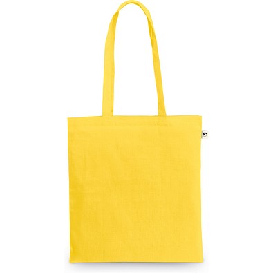 MEXICO. Tasche aus recycelter Baumwolle (70%) und Polyester (30% rPET) (150 g/m²), Gelb