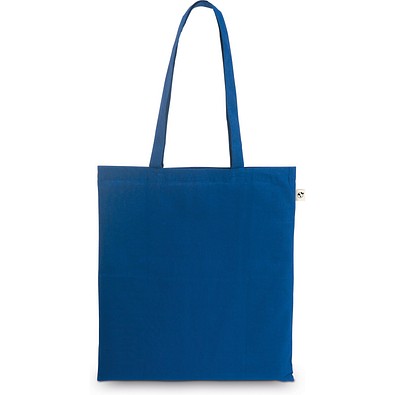 MEXICO. Tasche aus recycelter Baumwolle (70%) und Polyester (30% rPET) (150 g/m²), Königsblau