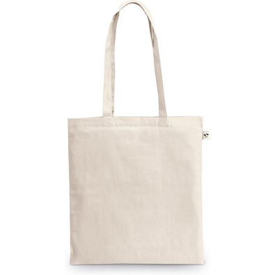 MEXICO. Tasche aus recycelter Baumwolle (70%) und Polyester (30% rPET) (150 g/m²), Naturhell