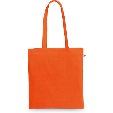MEXICO. Tasche aus recycelter Baumwolle (70%) und Polyester (30% rPET) (150 g/m²), Orange