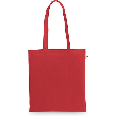 MEXICO. Tasche aus recycelter Baumwolle (70%) und Polyester (30% rPET) (150 g/m²), Rot