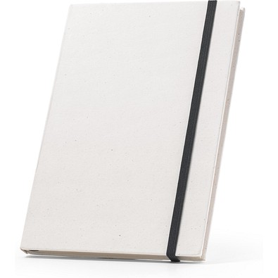 MILKY. A5-Notizblock mit Hardcover aus 100 % recyceltem Papier, Schwarz