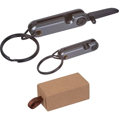 Mini Edelstahl Taschenmesser HOWARD, anthrazit
