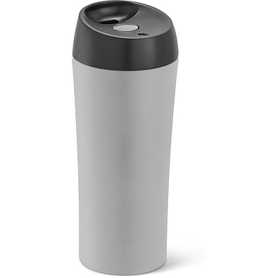 MONARDA. Reisebecher aus Edelstahl und PP, 470 ml, Grau