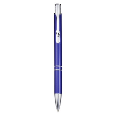 Moneta Kugelschreiber aus recyceltem Aluminium, royalblau